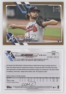 2021 Topps Gold /2021 Ian Anderson #239 Rookie RC