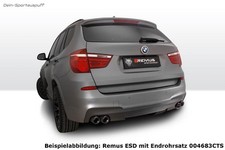 Remus Edelstahl Duplex Sportauspuff BMW X3 F25 je 2x84mm Street Race Black