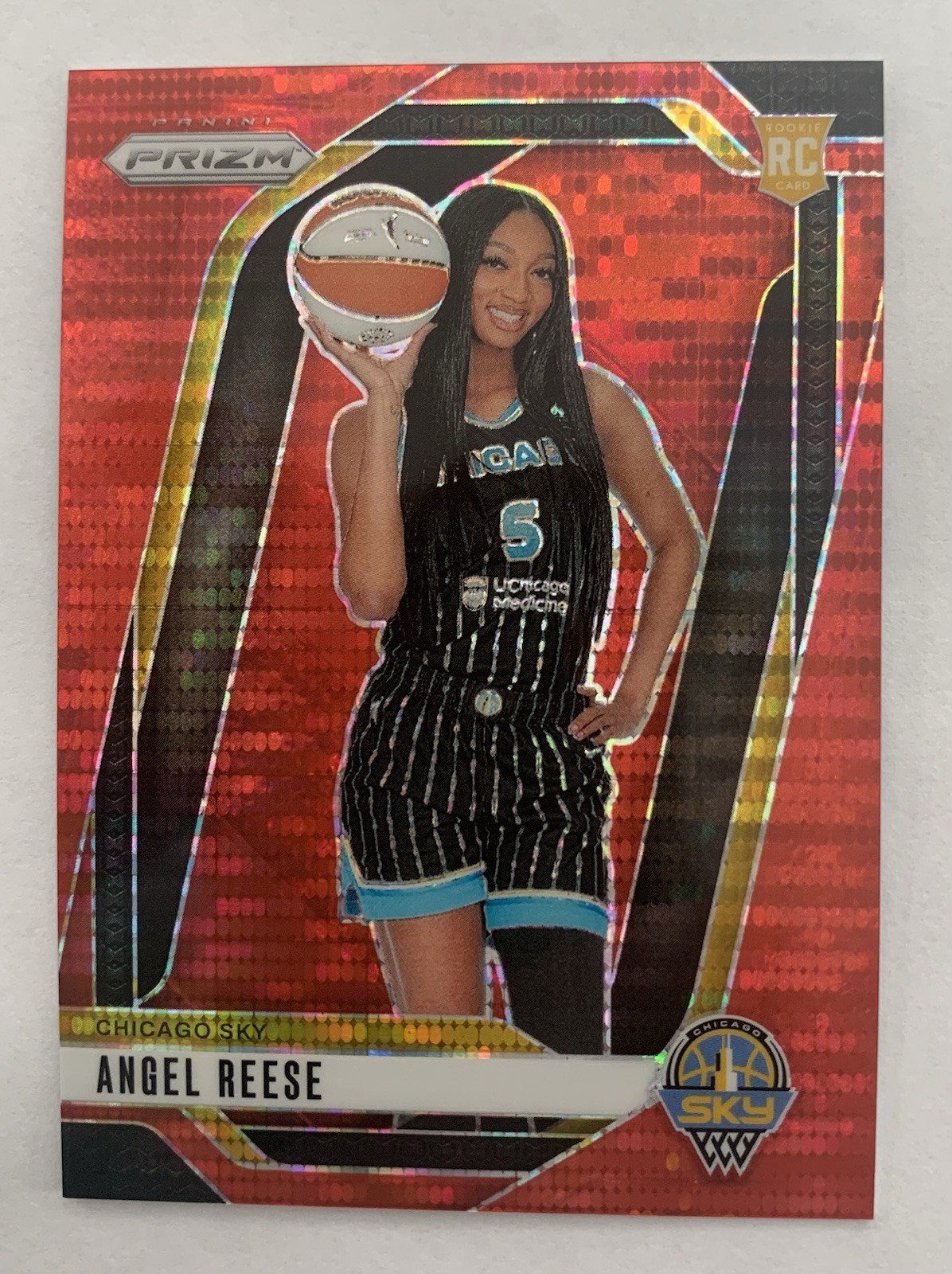 2024 Panini WNBA Prizm - Red Pulsar #147 Angel Reese /299 (RC)