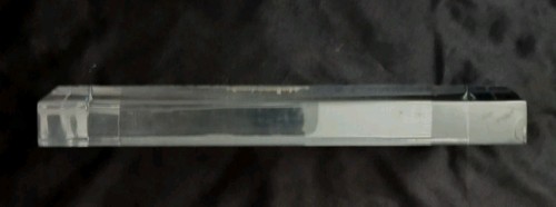 Rare 3D Laser Etched Alfred P Murrah Building 1995 Clear Glass Paperweight 6 x 4 - Picture 7 of 11