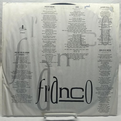 Jose Feliciano - Mucho Mas (H1F-42279, 1989) Vinyl Record LP - Picture 3 of 6