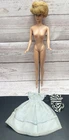 VINTAGE BARBIE DOLL BUBBLE CUT BLONDE PINK LIPS MOVIE DATE DRESS ORIG SWIMSUIT