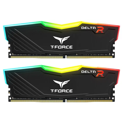 Team 32GB (2x16GB) TF3D432G3600HC18JDC01 T-Force Delta RGB 3600Mhz DDR4 RAM - Bl