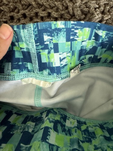Under Armor Blue & Green Leggings Capri Pants Girls Size 6 - Picture 4 of 5