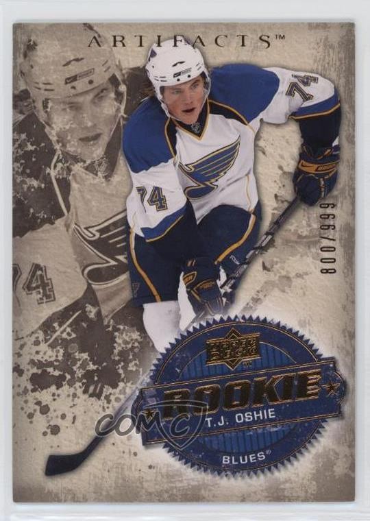 2008-09 Upper Deck Artifacts - T.J. Oshie #308 /999 (RC) for