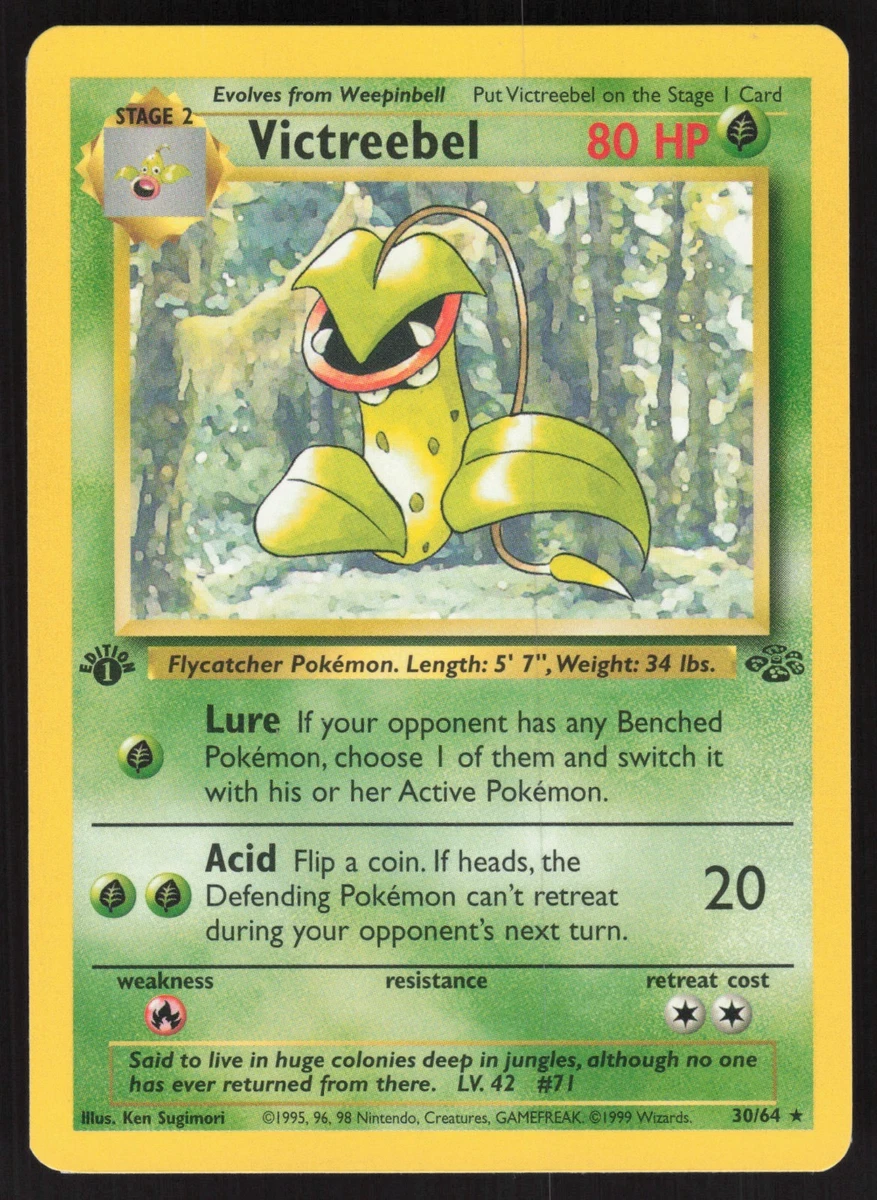 Pokémon TCG Jungle Rare 1st Edition Individual Trading Card Games