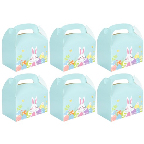 6 Piezas Caja de Pascua Niño Mini Cajas de Pasteles Cupcake - Embalaje - Imagen 9 de 12