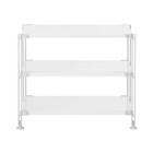MUJI steel unit shelf, steel shelf set, mini, light gray, W 58 x D 41 x H 46 cm