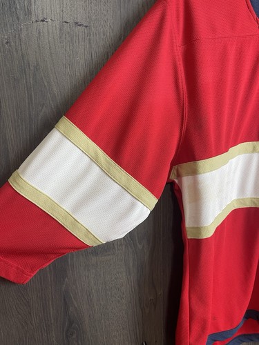 Vintage 90’s Bauer Blank Youth Hockey Jersey Size Medium Red - Picture 3 of 6