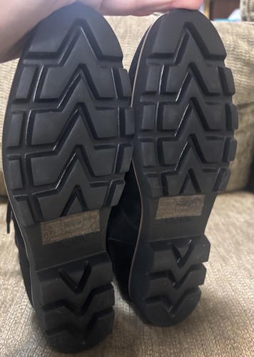 Vionic Larson wasserabweisende Schnür-/Seitenreißverschluss schwarze Wildleder-Stiefeletten Größe 9 - Bild 6 von 17