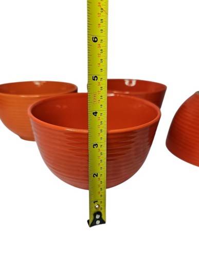 4 zuppiera vintage da collezione Royal Norfolk zucca arancione gres a costine/8 - Foto 4 di 6