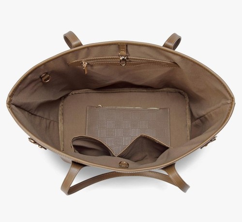 Borsa tote margherita rosa con portafoglio a scacchi vegan pelle PU nuova con etichetta - Foto 2 di 6