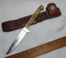 Boker Arbolito Stamigo Knife and Sheath ONLY,Dining/Picnic,Stag Handle, NO FORK 