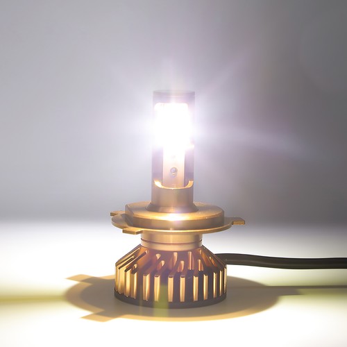 AUXBEAM H4 9003 Super White Kit LED Headlight Bulbs High Low Beam Combo - Picture 2 of 12