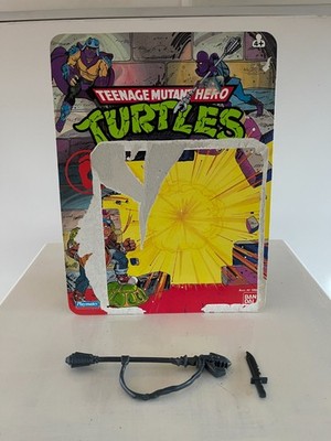 TMNT Teenage Mutant Hero Turtles Foot Soldier Card + 2 Waffen Zubehör ohne Figur