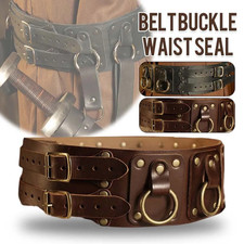 Medieval Wide Corset Belt Men Knight Warrior Pirate Cosplay Costume Props New