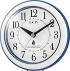 RHYTHM Wall Clock Bus Clock Splashproof/Dustproof Blue/White φ118×48mm