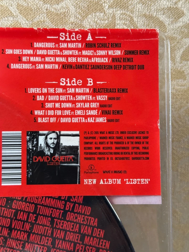 David Guetta, Listen (Vinyl, Picture Disc) - OPEN - Image 3 of 4
