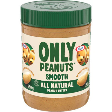 Kraft Peanut Butter, All Natural Smooth, 750g/26.5 oz. (Pack of 12) - Picture 1 of 5