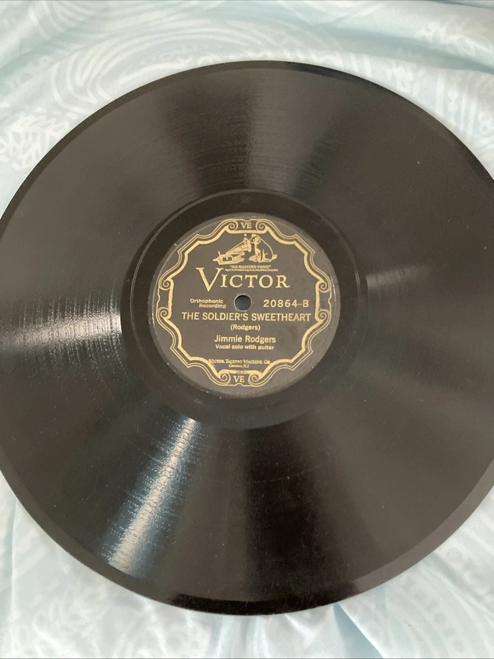 Jimmie Rogers - Sleep Baby Sleep Soldier’s Sweetheart Victor 78 Oakland Pressing - Image 4 of 4
