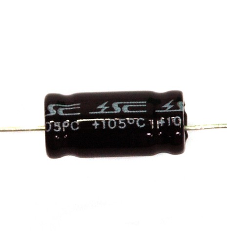 100 piezas Condensador electrolítico NP NPT Axial 2000hr +105°C 10uF 63V ±20% - Imagen 2 de 3