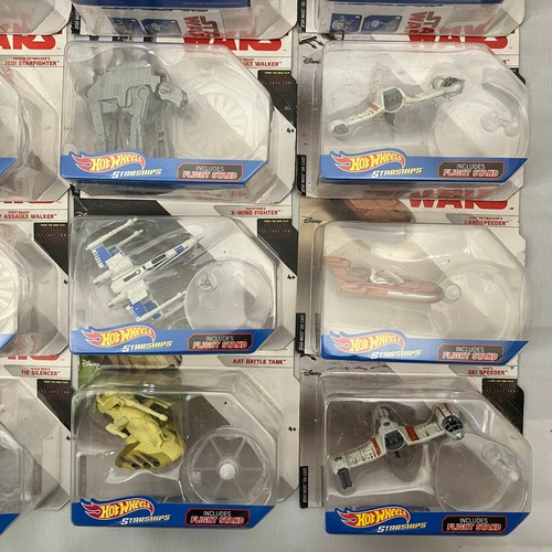 SEALED 26 Hot Wheels Star Wars Starships with Flight Stands by Mattel 2016 2017 - Picture 7 of 14