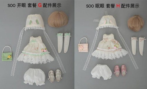 New Lace Dress clothes Hair shoes For 1/6 BJD Doll Soo G - Picture 2 of 17