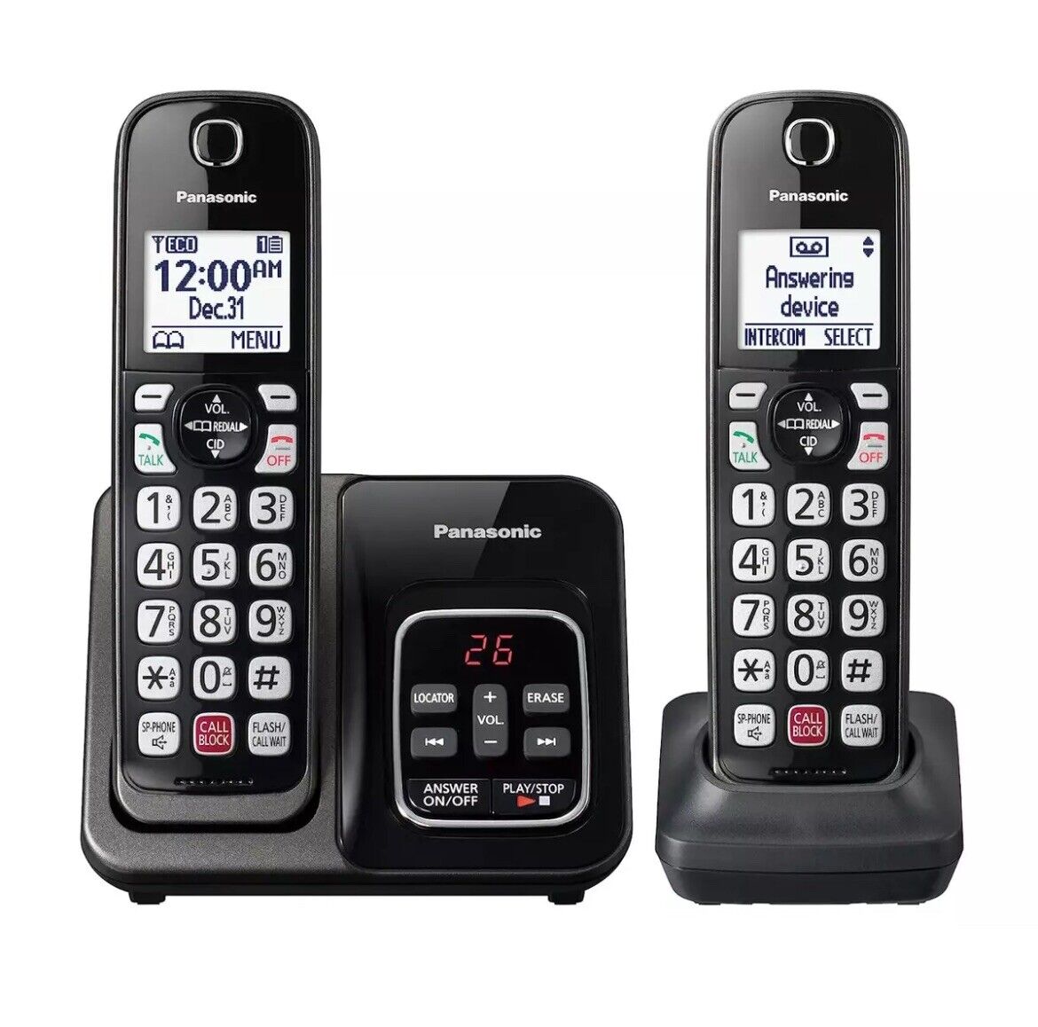 Panasonic KX-TGD832M 2 Handset Cordless Phone DECT 6.0 Panasonic KX-TGD832M 2 Handset Cordless Phone DECT 6.0