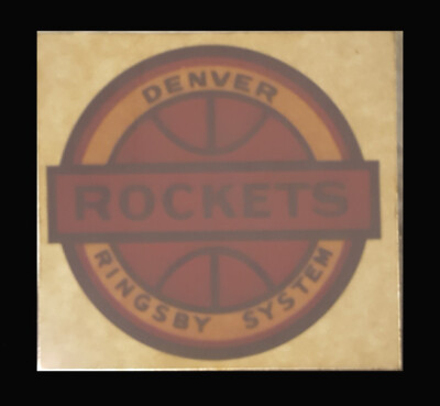 1967-68 ORIGINAL ABA BASKETBALL DENVER ROCKETS RINGSBY TRUCKING SYSTEM ...