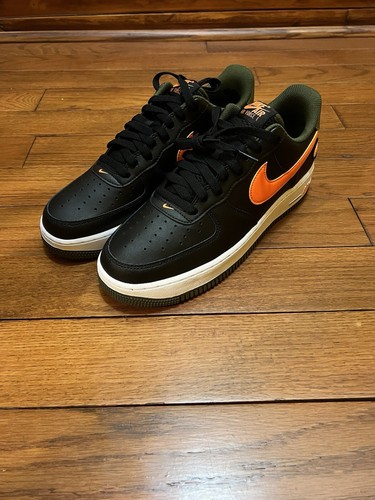 Nike Air Force 1 '07 LV8 'Hoops - Black Total Orange' DH7440-001 Size 11 - Picture 2 of 9