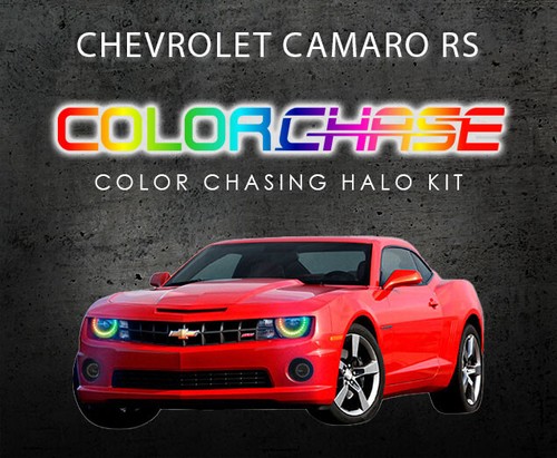 Color Chasing LED Headlight Flow Halo kit for Chevrolet Camaro 10-13 - Bild 7 von 10