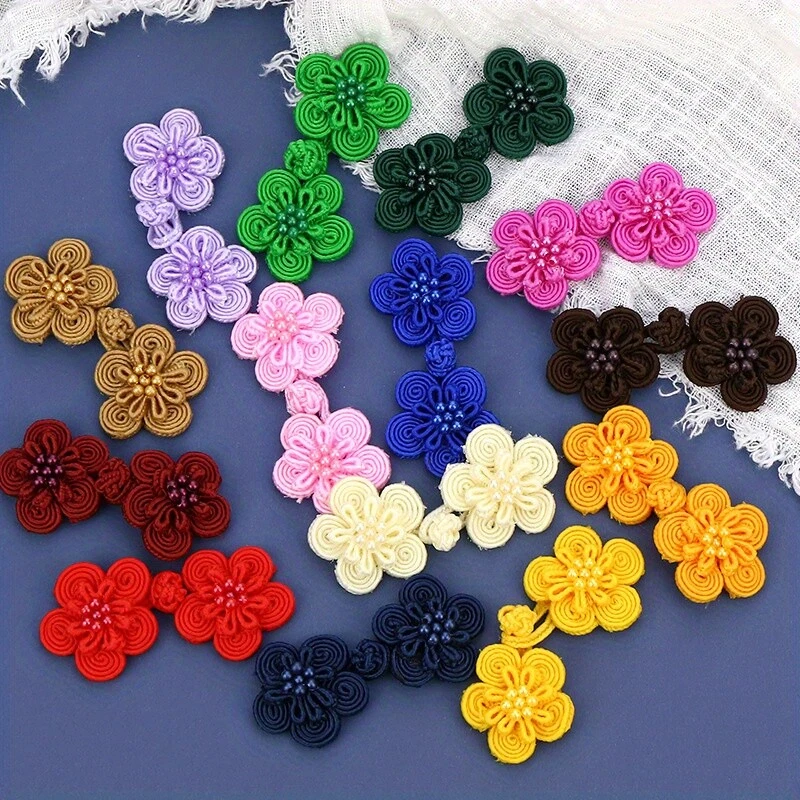 10Pairs Chinese Knots Frog Buttons Sewing Button Closure Fasteners Decors Craft - Image 2 of 4