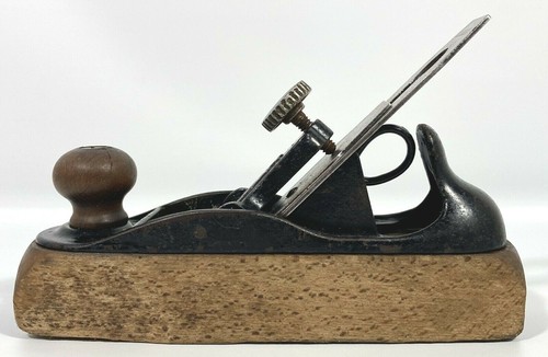 Antique 1877-1917 Stanley #122 Liberty Bell "76" Iron Bottom Wood Plane 8" Vtg - Picture 7 of 12
