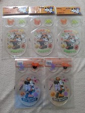 5 DISNEY HALLOWEEN GEL WINDOW CLINGS MICKEY & MINNIE MOUSE Happy Halloween !$
