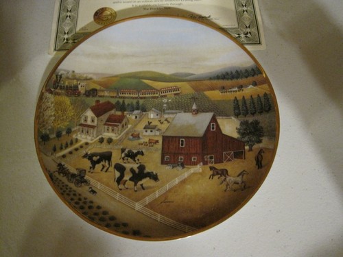 FRANKLIN MINT COUNTRY JOURNEYS BY LOWELL HERRERO HEIRLOOM COLLECTOR PLATE - Picture 1 of 9