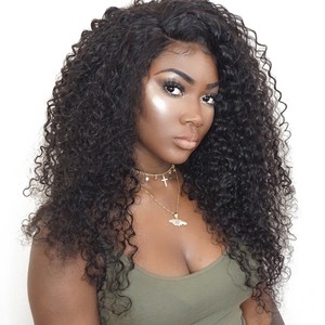 Pre Plucked Lace Front Women 26 Hair Wig Glueless Curly Full Wigs