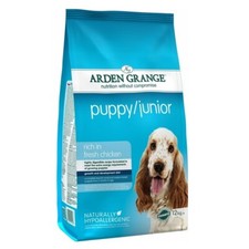 Puppy Junior Dog Food Arden Grange Dry Chicken & Rice 6kg & 12kg Hypoallergenic