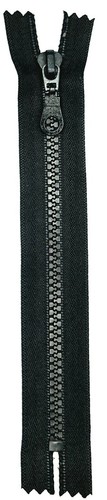 Cremalleras de plástico gruesas negras Nº5 extremo abierto y cerrado moldeadas a la perfección de 4 a 80 pulgadas - Imagen 5 de 63