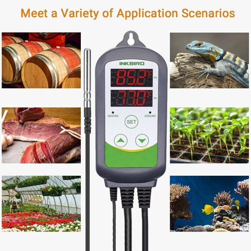 Inkbird Digital Waterproof Probe Temp Controller Thermostat Heat Cool Fish Tank - Picture 7 of 24