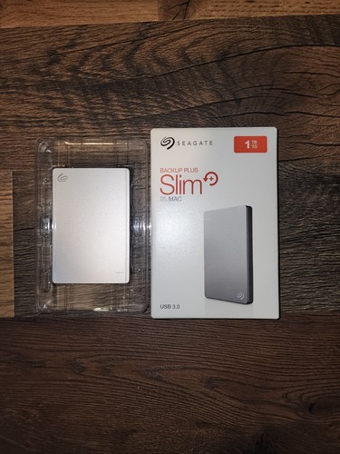 Seagate Backup Plus Slim for Mac 1TB External Hard Drive HDD – USB 3.0 Open Box - Afbeelding 7 van 9