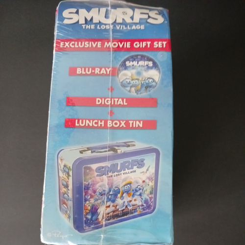 SMURFS The Lost Village Lunch Box Movie Gift Set Blu Ray Digital - Picture 4 of 11