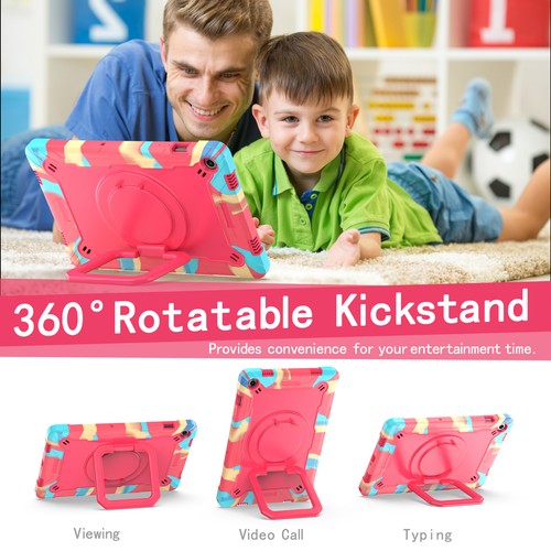 Für Samsung Galaxy Tab A9 Plus 2023 Tablet Hülle mit Drehbarem Ständer + Band - Bild 4 von 57