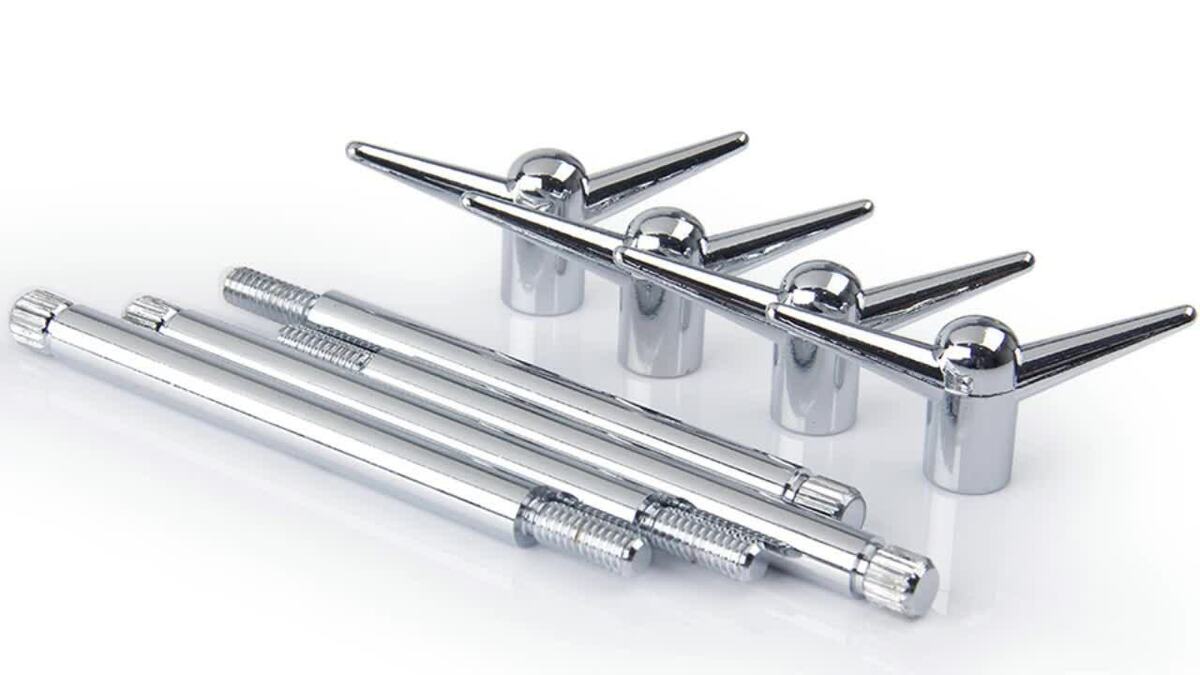 Chrome Valve Rocker Cover Hold Down Y Wing Nuts Bolts Studs Chrome Valve Rocker Cover Hold Down Y Wing Nuts Bolts Studs