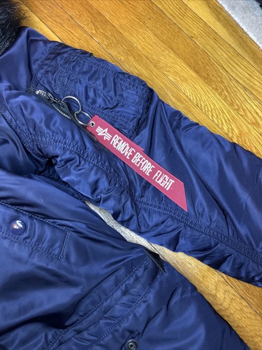 Alpha Industries N3B-N Parka Size Large Women’s Hooded Faux Fur Lined Full Zip - Picture 4 of 9