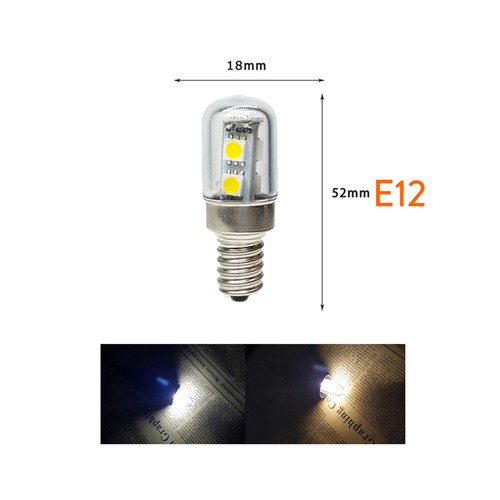 1X 10X LED Corn Light Bulbs 220V 110V 5050 Smd 1W Mini E14 E12 E17 Fridge Lamps - Picture 17 of 19