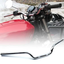 7/8" 22mm Silver Motorcycle Moto-Cross Handlebar 690mm Length Irons Universal