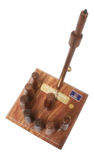 MICHIGAN Wooden Bar Skittles Game Set Pub Gift Personalised AS23