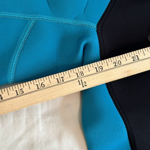 DIVE and SAIL Women's Full Body Wet Suit size L Neoprene/Nylon Black / Cyan NWT - Picture 12 of 18