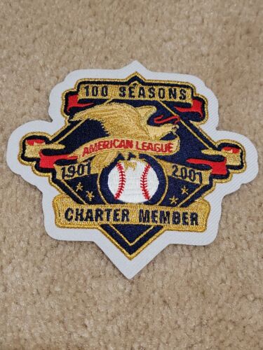 2001 American League Baseball Stagioni 2001 patch 100° anniversario MLB - Foto 2 di 4