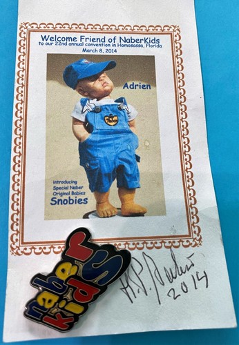 Naber Kids Dolls 22nd Annual Convention Homosassa FL 2014 Tie Tac Lapel/ Hat Pin - Picture 2 of 5